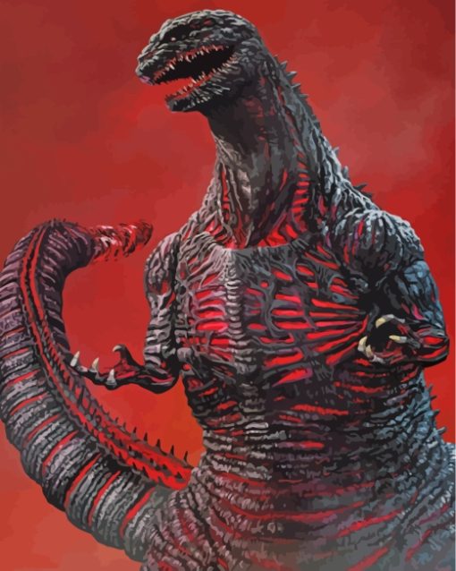 Shin Godzilla Monster paint by numbers