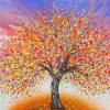 The Abstract Tree Art paint by numbers