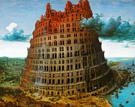The Babel Tower paint by numbers