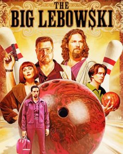 The Big Lebowski Mivie Poster paint by numbers