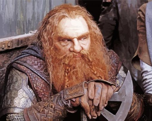 Lord Of The Rings Gimli paint by numbers