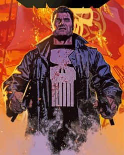 The Punisher paint by numbers