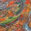 Trout Stream Art paint by numbers