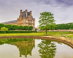 Tuileries Palace garden paint by number
