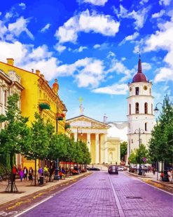 Vilnius Streets paint by numbers