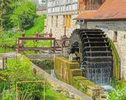 Water Wheel paint by numbers