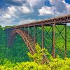 West Virginia New River Gorge Bridge Paint by numbers