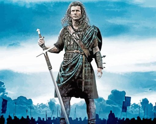 William Wallace movie character paint by number