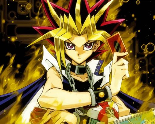 Yugi Mutou With Card paint by number