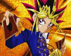 Yugi Mutou And Cards paint by number