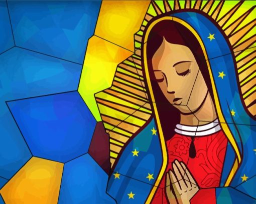 Aesthetic Virgen De Guadalupe paint by numbers