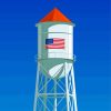 American Water Tower paint by numbers