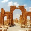 Antique Brown Ruins Syria paint by numbers
