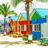 Barbados Colorful Houses paint by numbers