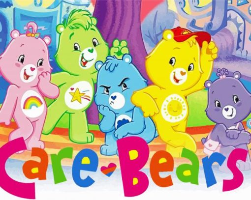 Care Bears Care A Lot paint by numbers