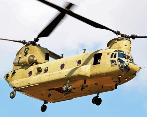 Chinook Helicopter paint by numbers
