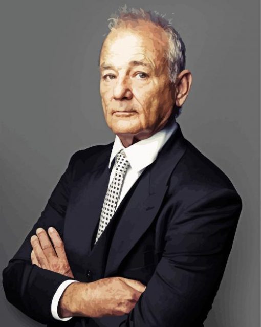 classy Bill Murray paint by number