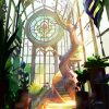 fantasy Greenhouse paint by number