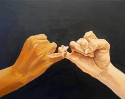 hands Pinky promise paint by number