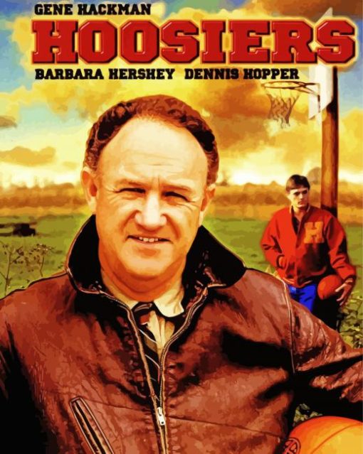 hoosiers poster paint by number