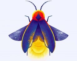 insect Firefly art paint by numbers