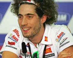 Marco Simoncelli Racer Paint by numbers