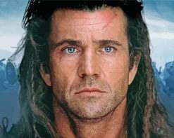 movie character William Wallace paint by number