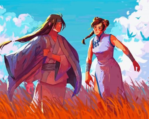 Neji Hyuga And Tenten paint by numbers