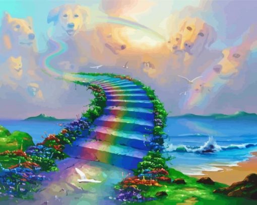 Over The Rainbow Bridge paint by numbers