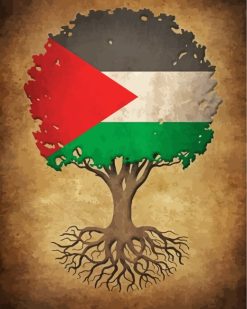 Palestine Tree paint by numbers