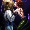 Romantic Mermaid And Diver Paint by numbers