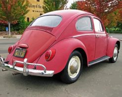 Vintage VW Bug Vintage VW Bug paint by numbers