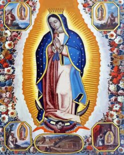 Lady Guadalupe Art paint by numbers