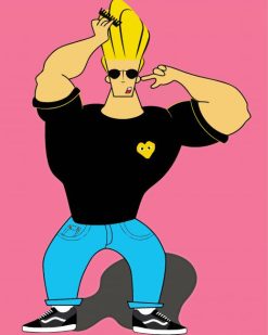Johny Bravo Character paint by number