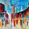 Abstract City paint by numbers