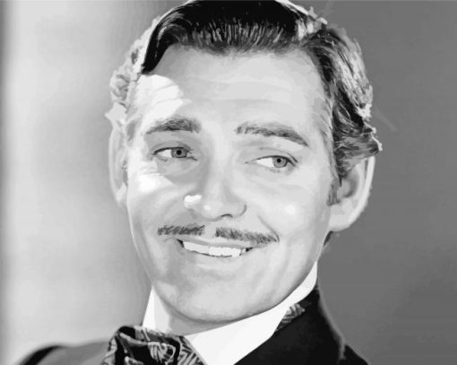 Actor Clark Gable paint by number