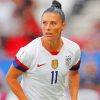 Ali Krieger Player paint by numbers