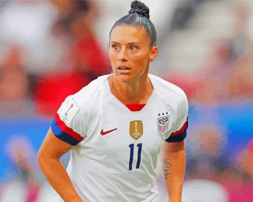 Ali Krieger Player paint by numbers