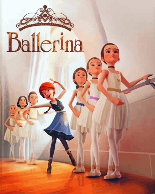 Ballerina paint by numbers