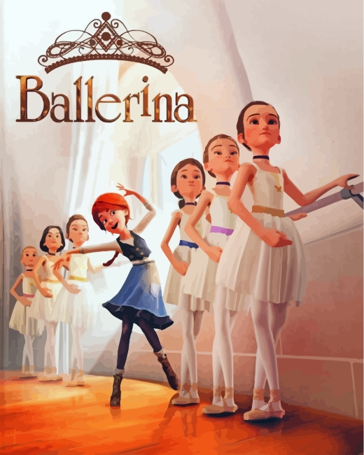 Ballerina paint by numbers
