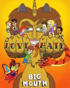 Big Mouth Poster paint by numbers