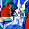 Blue Day Oscar Bluemner paint by numbers