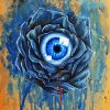 Blue Eye Flower paint by number