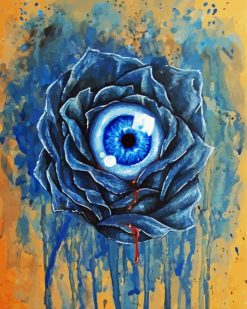 Blue Eye Flower paint by number
