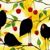 Crows With Cherries paint by numbers