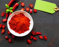 Hot Peppers Powder paint by numbers