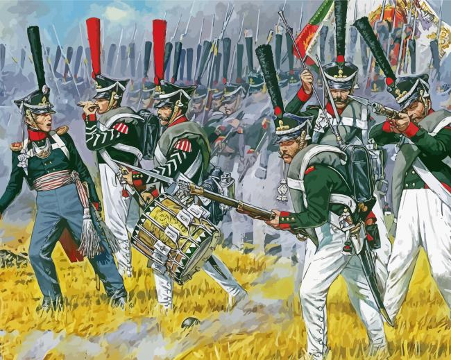 Infantry Battle paint by number