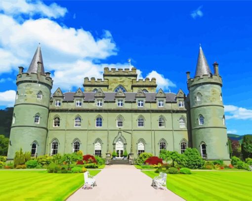 Inveraray Castle paint by number