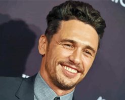 James Franco Smiling paint by numbers