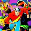 Justice Society Of America Animation paint by numbers